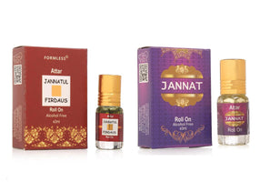 Jannat 3ml Attar 1pc. And Jannatul Firdaus 3ml Attar 1pc.